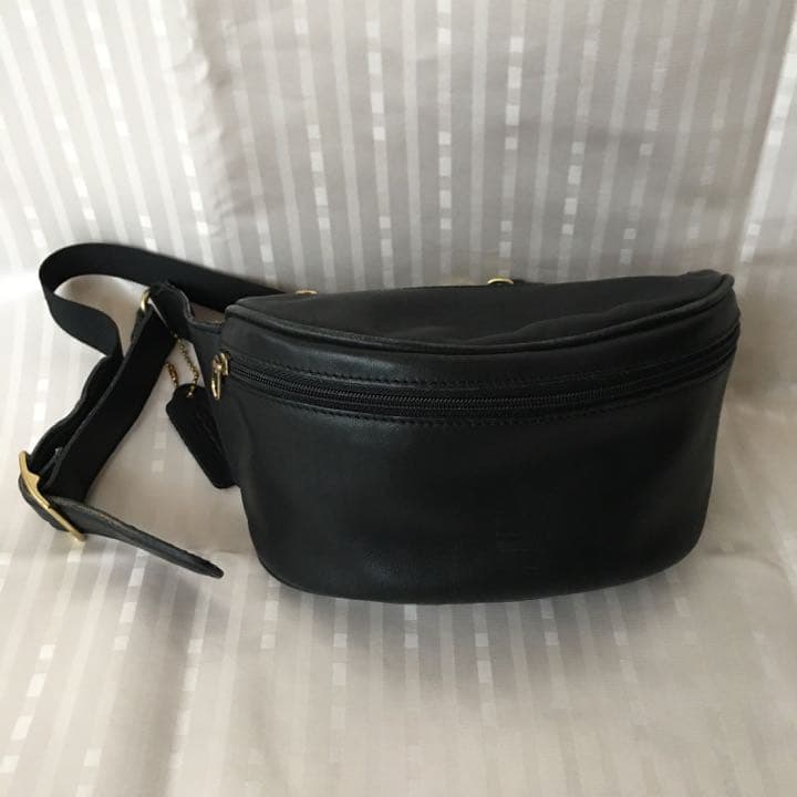 オールドコーチ ウエストバッグ / ショルダーバッグ 黒 レザー