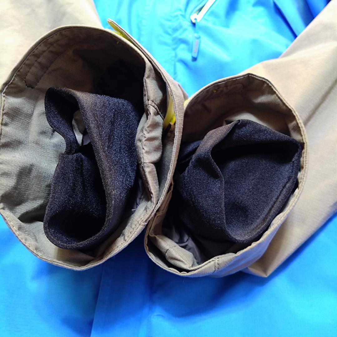 マーモットMarmot　大きいLサイズ スキーウェア上下 青 グレー　ヒートナビ