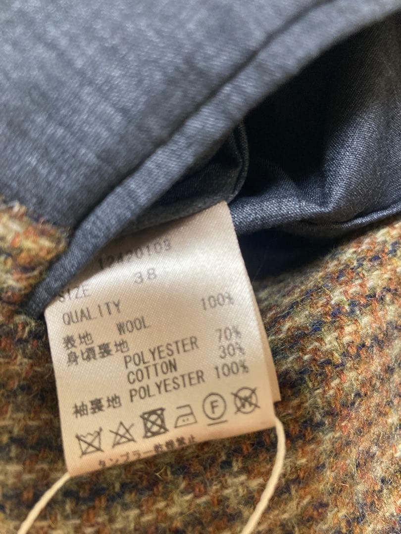 TODAYFUL トゥデイフル ウールチェックジャケット 正規品 38 美品