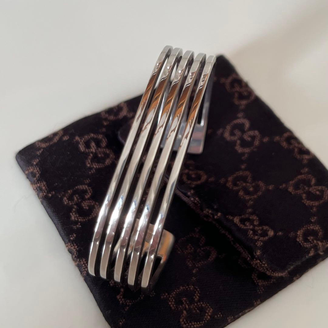 GUCCI 5連　バングル　シルバー925