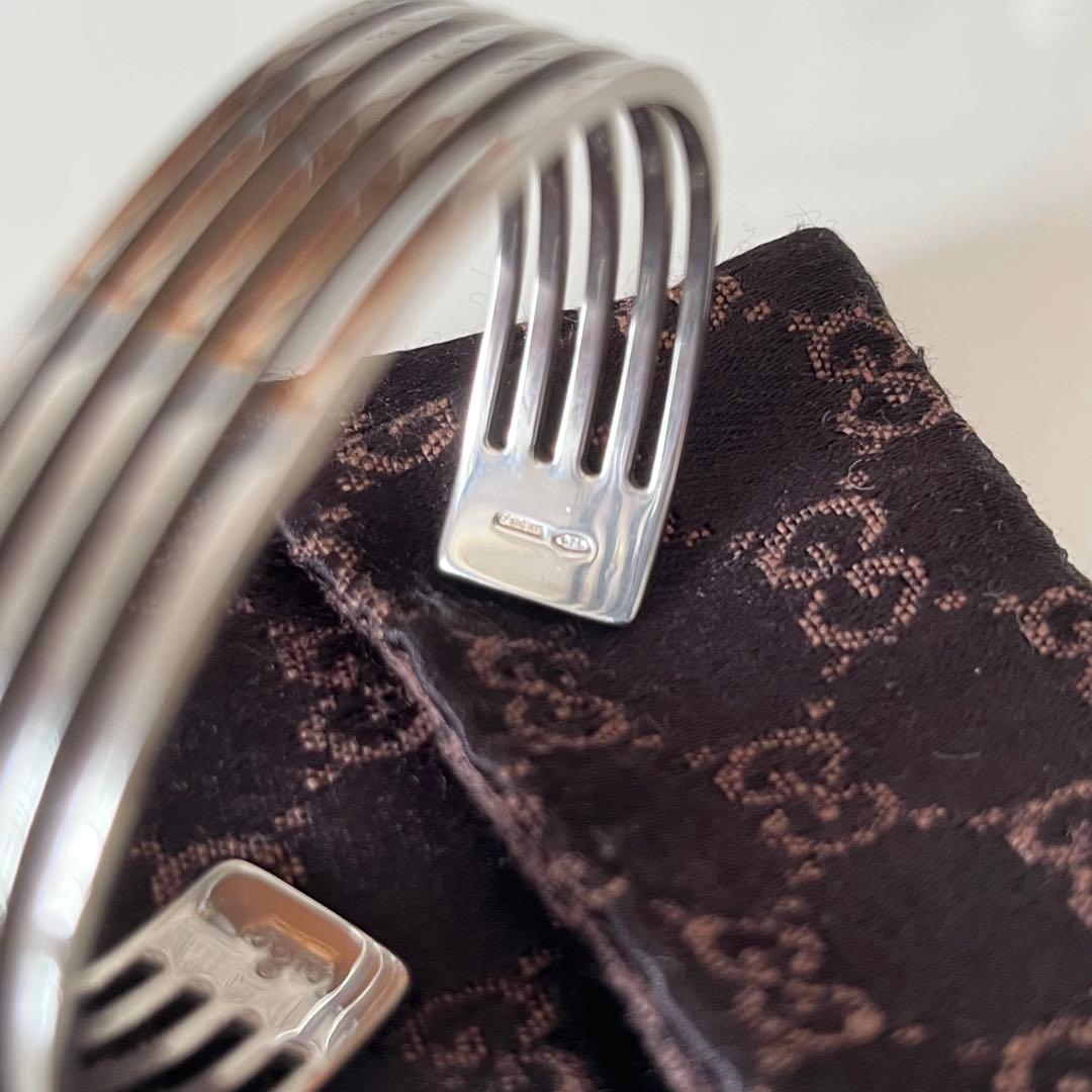 GUCCI 5連　バングル　シルバー925