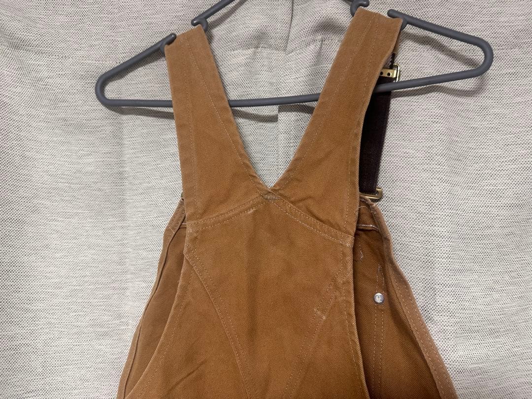 ★美品★ Carhartt ブラウンオーバーオール34×32（メンズL相当）