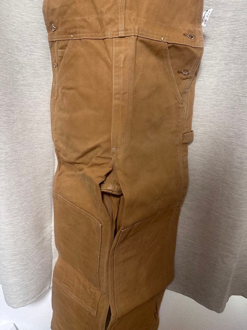 ★美品★ Carhartt ブラウンオーバーオール34×32（メンズL相当）