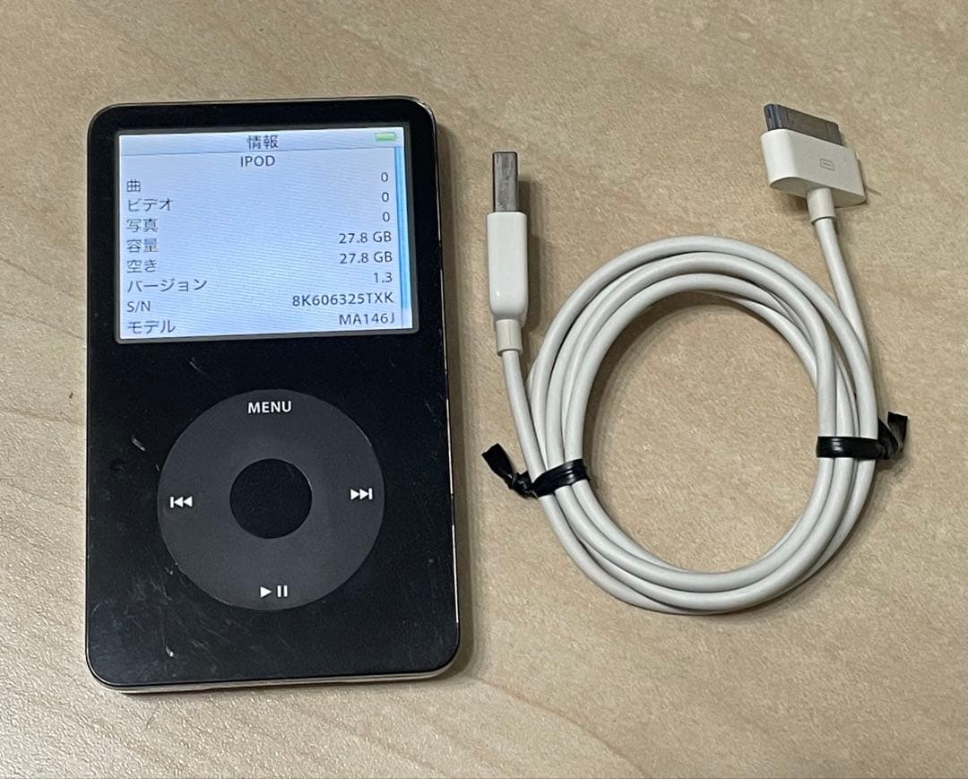 動作OK Apple iPod Classic 30GB MA146J