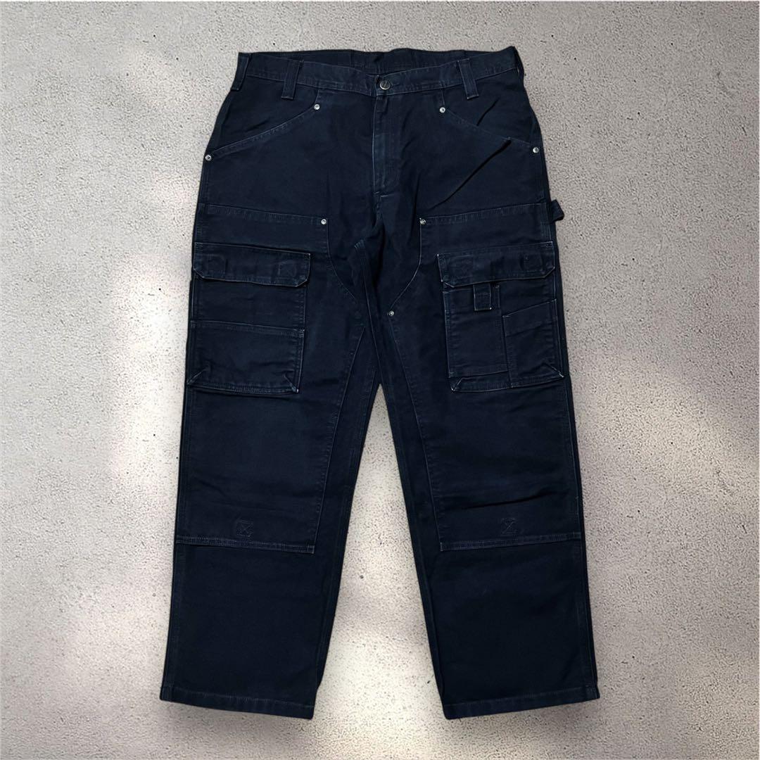 希少00s Carharttダブルニーダックカーゴパンツ Black 36×30