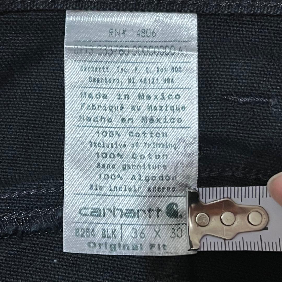 希少00s Carharttダブルニーダックカーゴパンツ Black 36×30