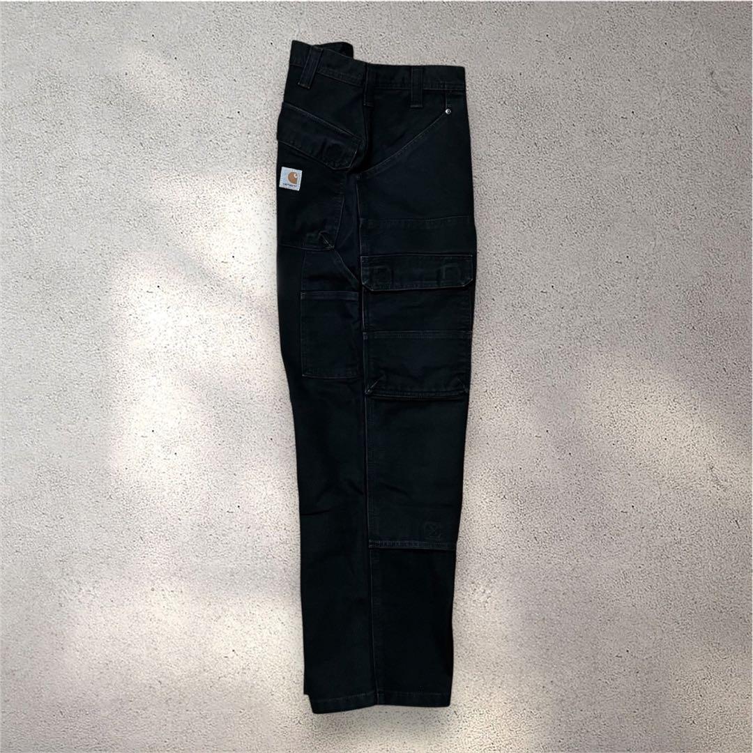 希少00s Carharttダブルニーダックカーゴパンツ Black 36×30