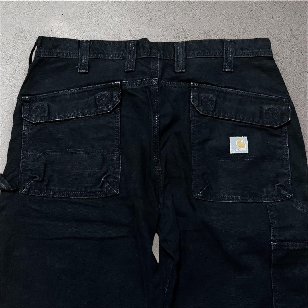 希少00s Carharttダブルニーダックカーゴパンツ Black 36×30