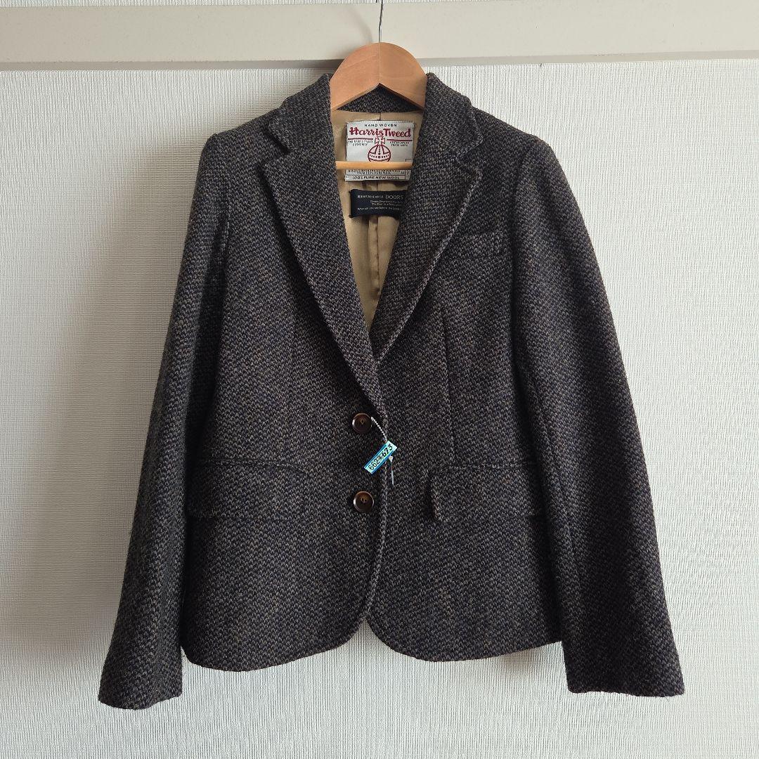 Harris Tweed テーラードジャケット ブラウン系
