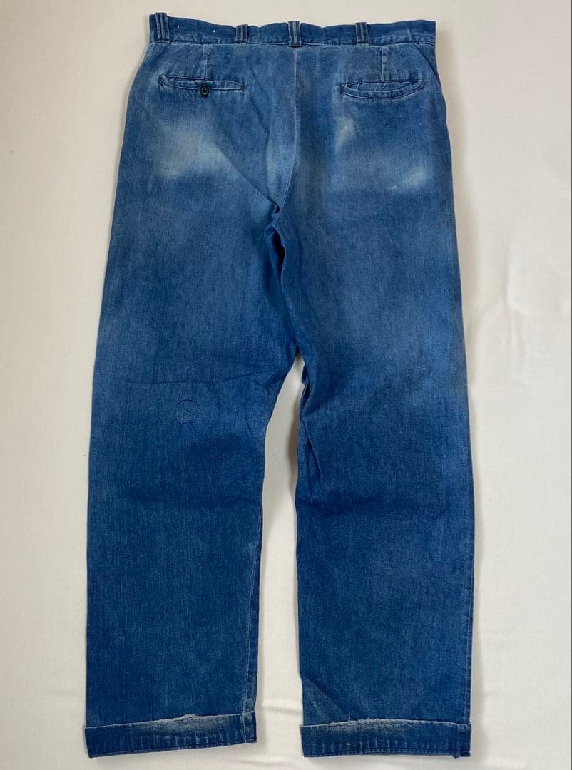 60s ビンテージ デニム スラックス 40s 50s チノ TALON XX