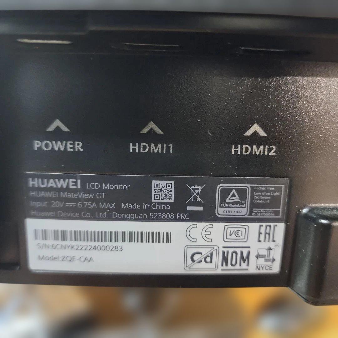 PC モニター HUAWEI MateView GT 34 インチ ゲーミング