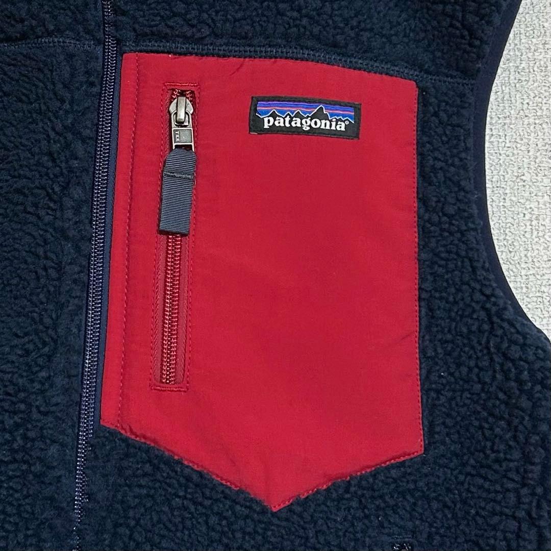 【XXS】美品 パタゴニア クラシック レトロX ベスト ネイビー レッド