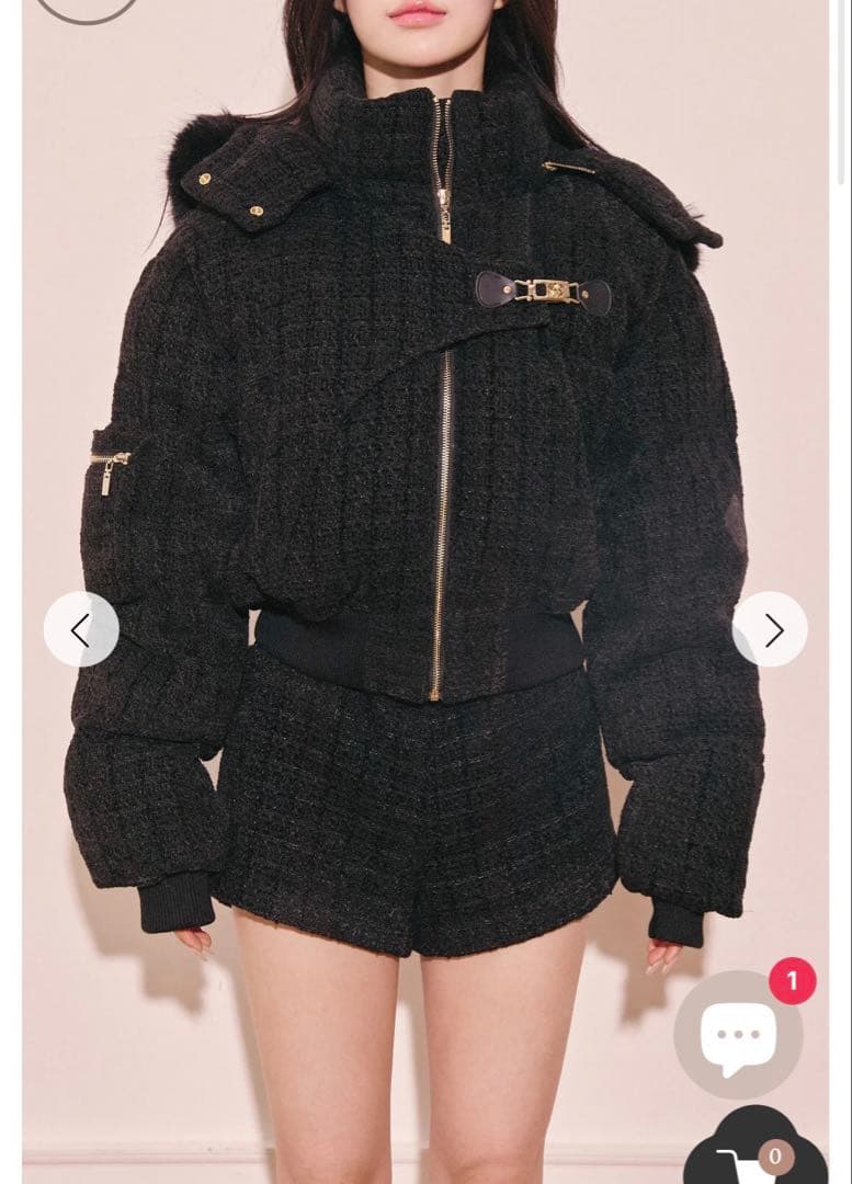 Randy ランディー ベロアツイード ショートパンツ