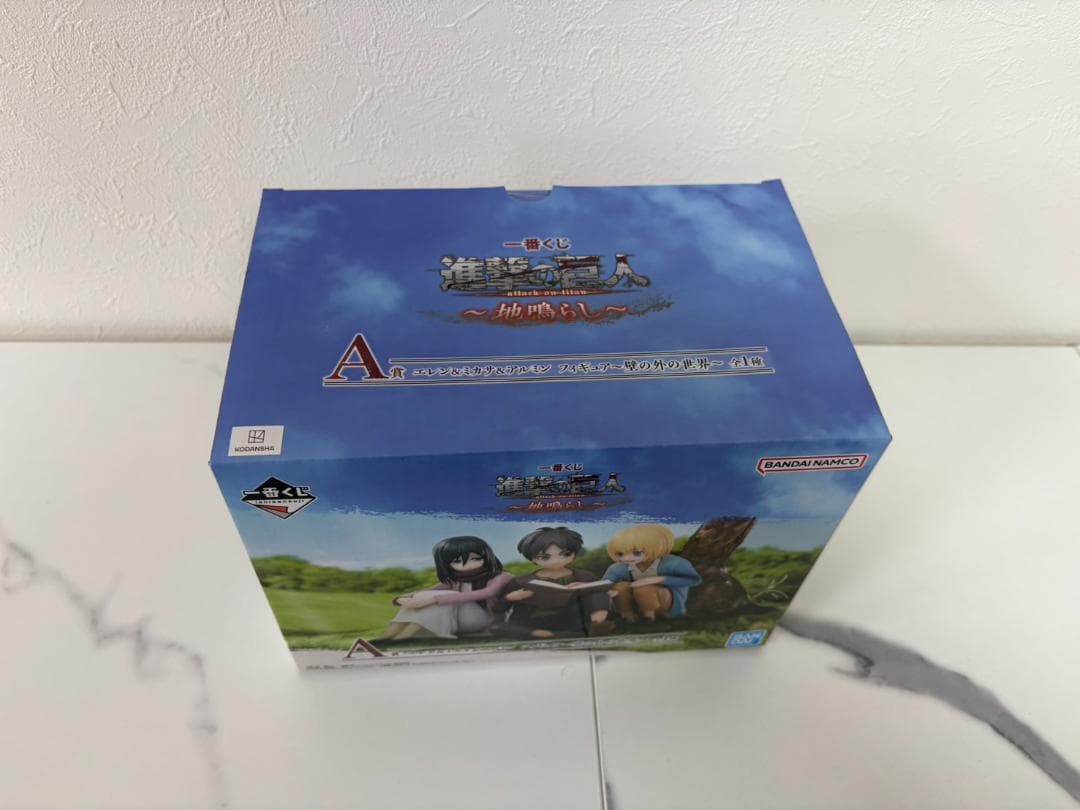 進撃の巨人　一番くじ　地鳴らし　A賞　エレン　ミカサ　アルミン　未開封品