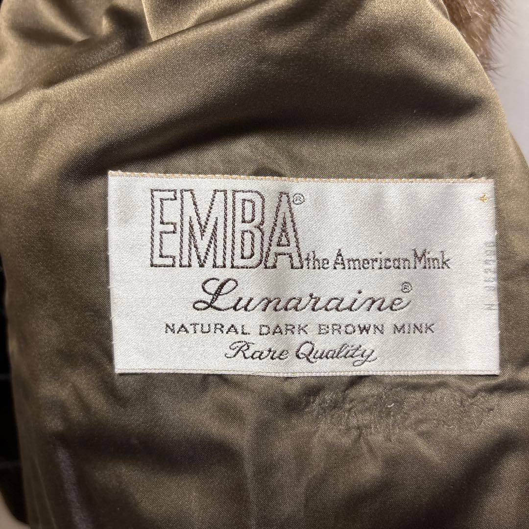 DORAEMBA ミンク　ナチュラルダークブラウンファー ミディアムコート
