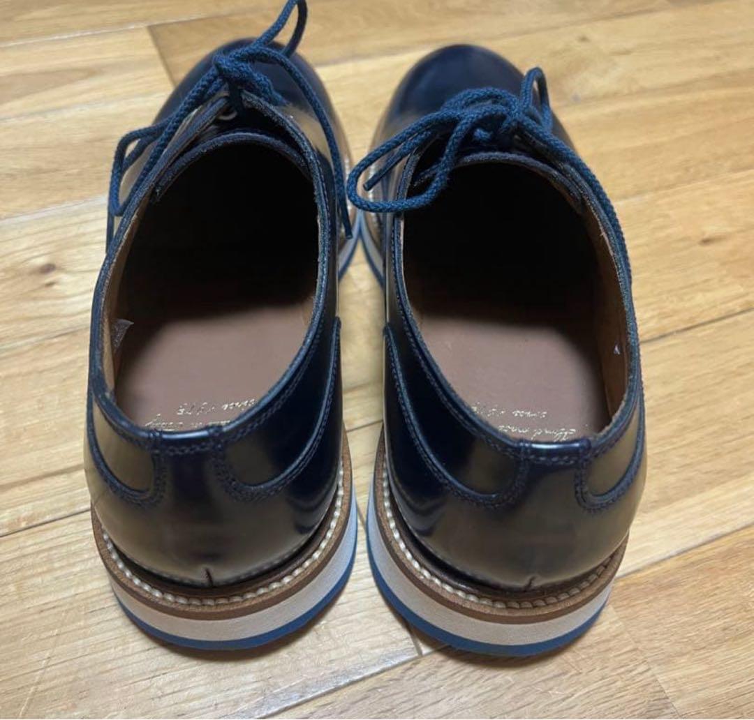 【Doucal’s】プレーントゥシューズ　ミッドナイトブルー 41(26cm)