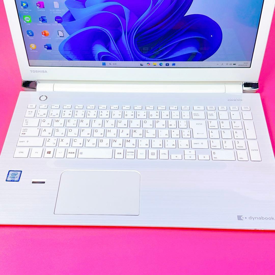 極速i7‼️新品SSD 薄型ノートパソコン windows11 カメラ オフィス