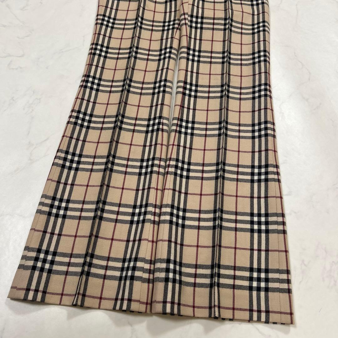 【新品】BURBERRY BLUELABEL ノバチェック　タックパンツ　日本製