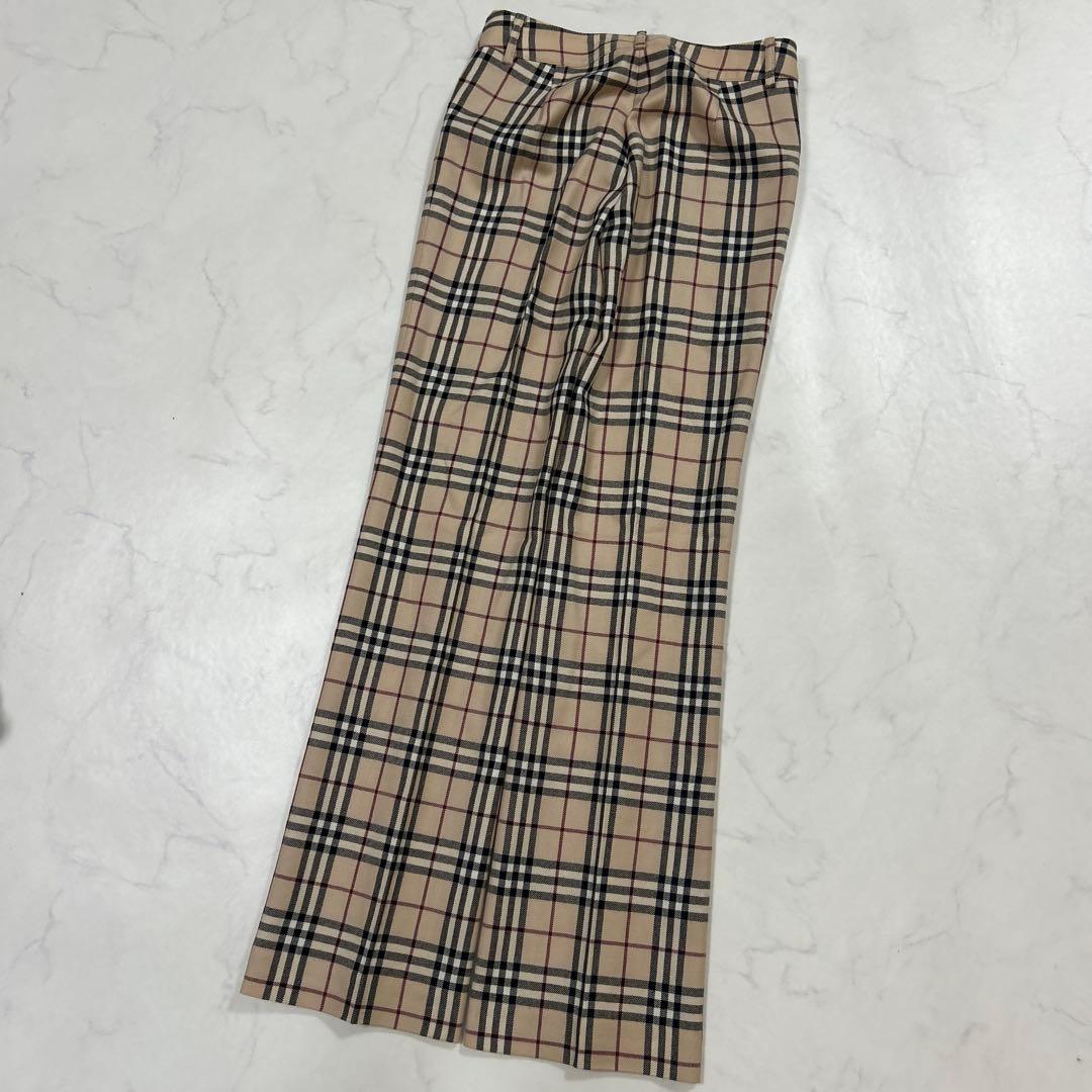 【新品】BURBERRY BLUELABEL ノバチェック　タックパンツ　日本製
