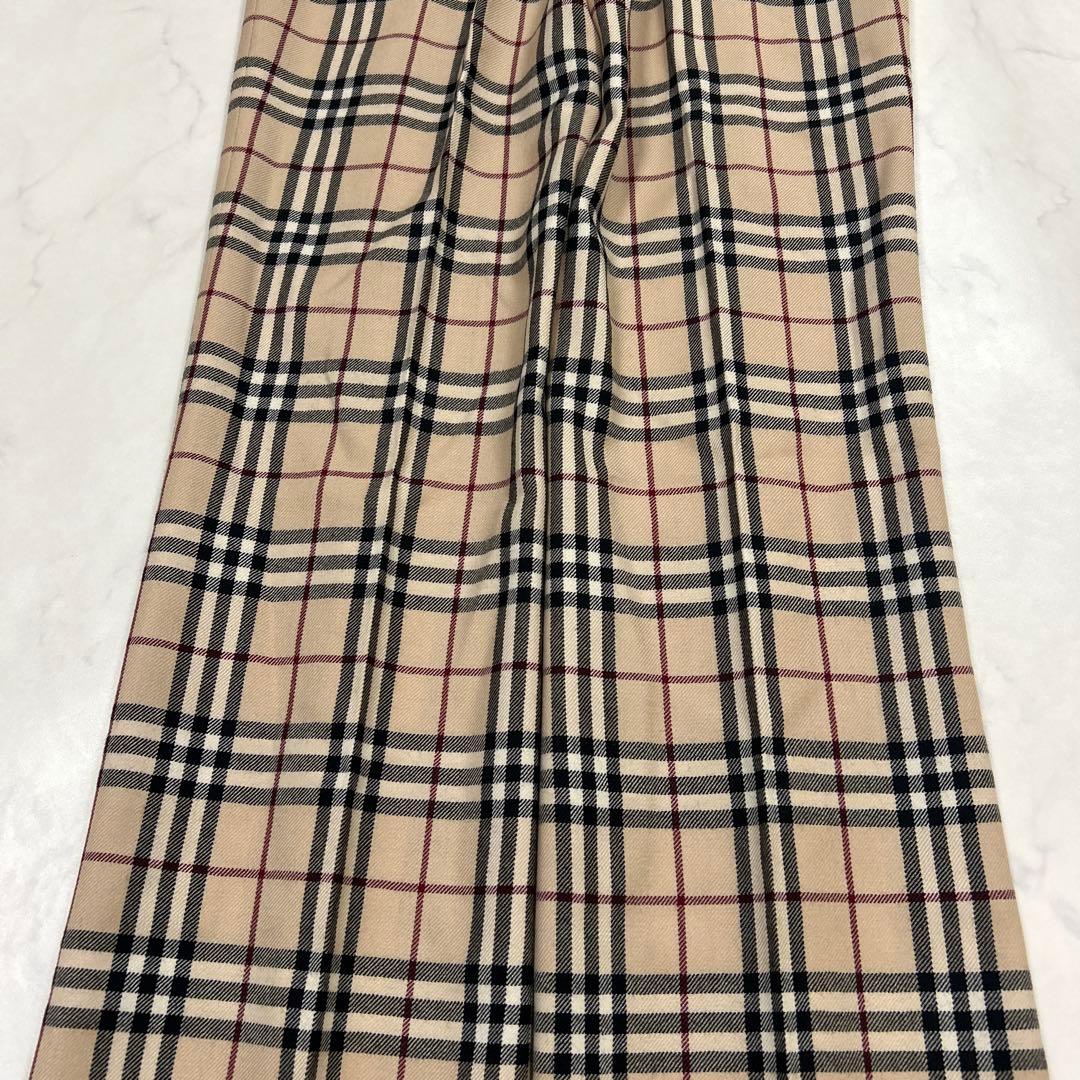 【新品】BURBERRY BLUELABEL ノバチェック　タックパンツ　日本製