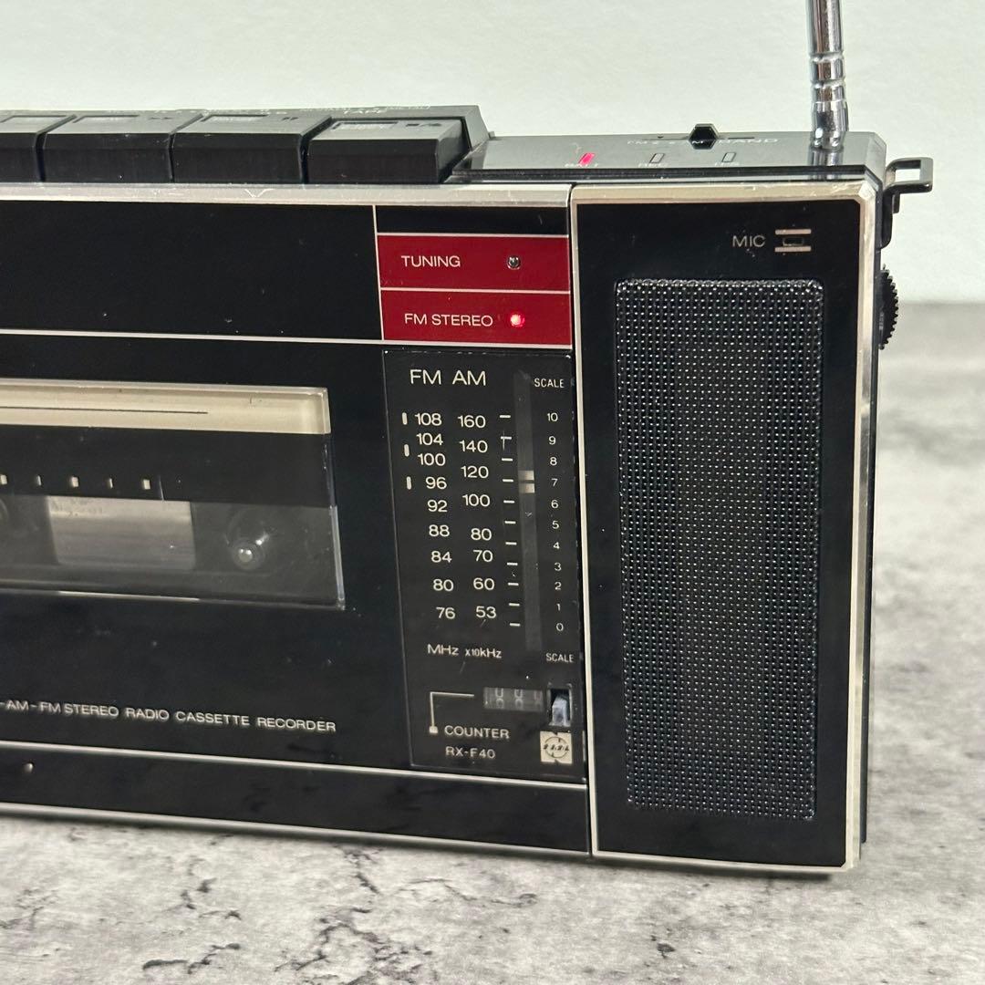 ナショナル National RX-F40 ラジカセ 昭和レトロ。