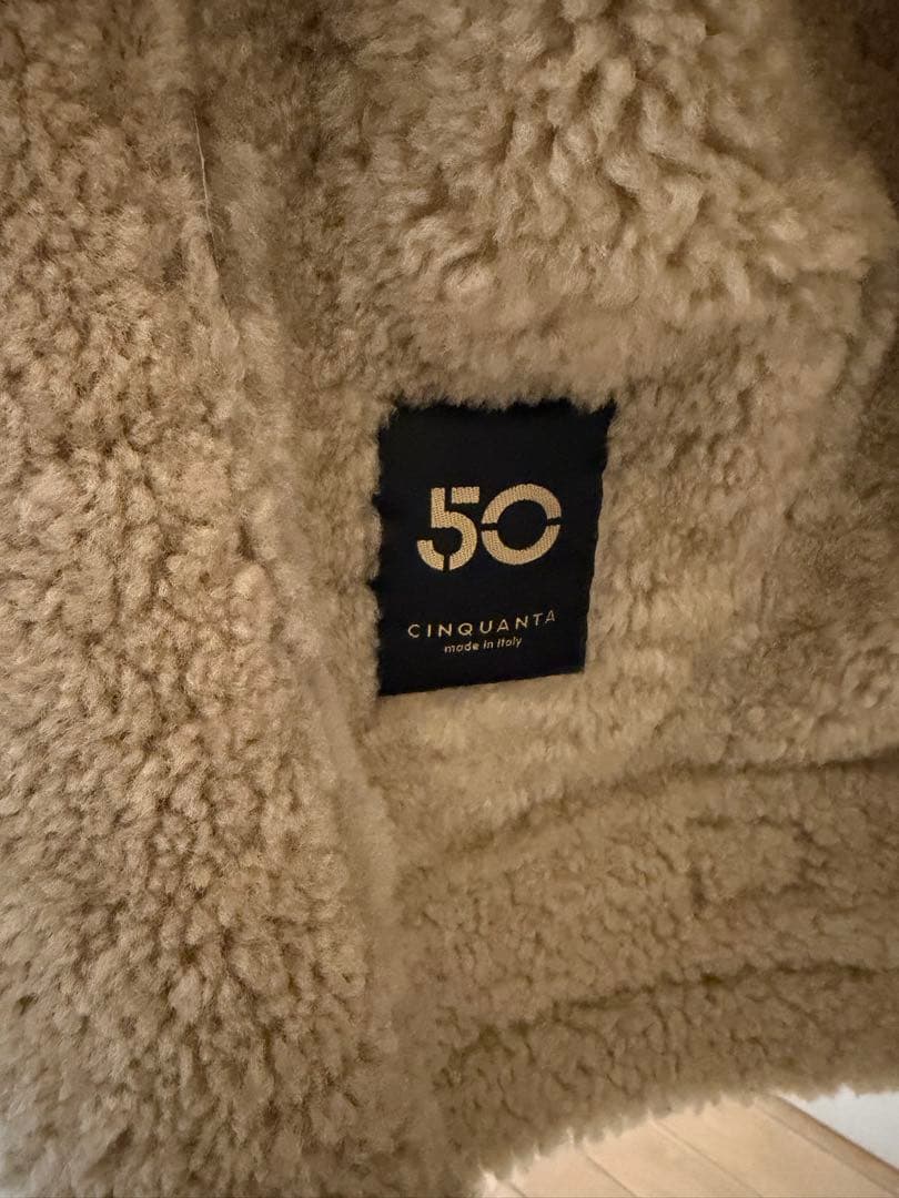 チンクアンタ　B3ムートンジャケット　こげ茶