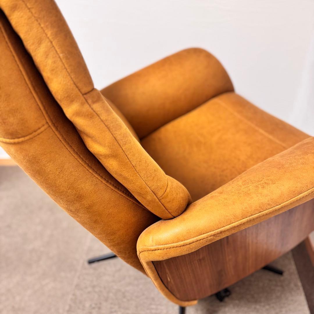 【美品】電動リクライニングチェア キャメル