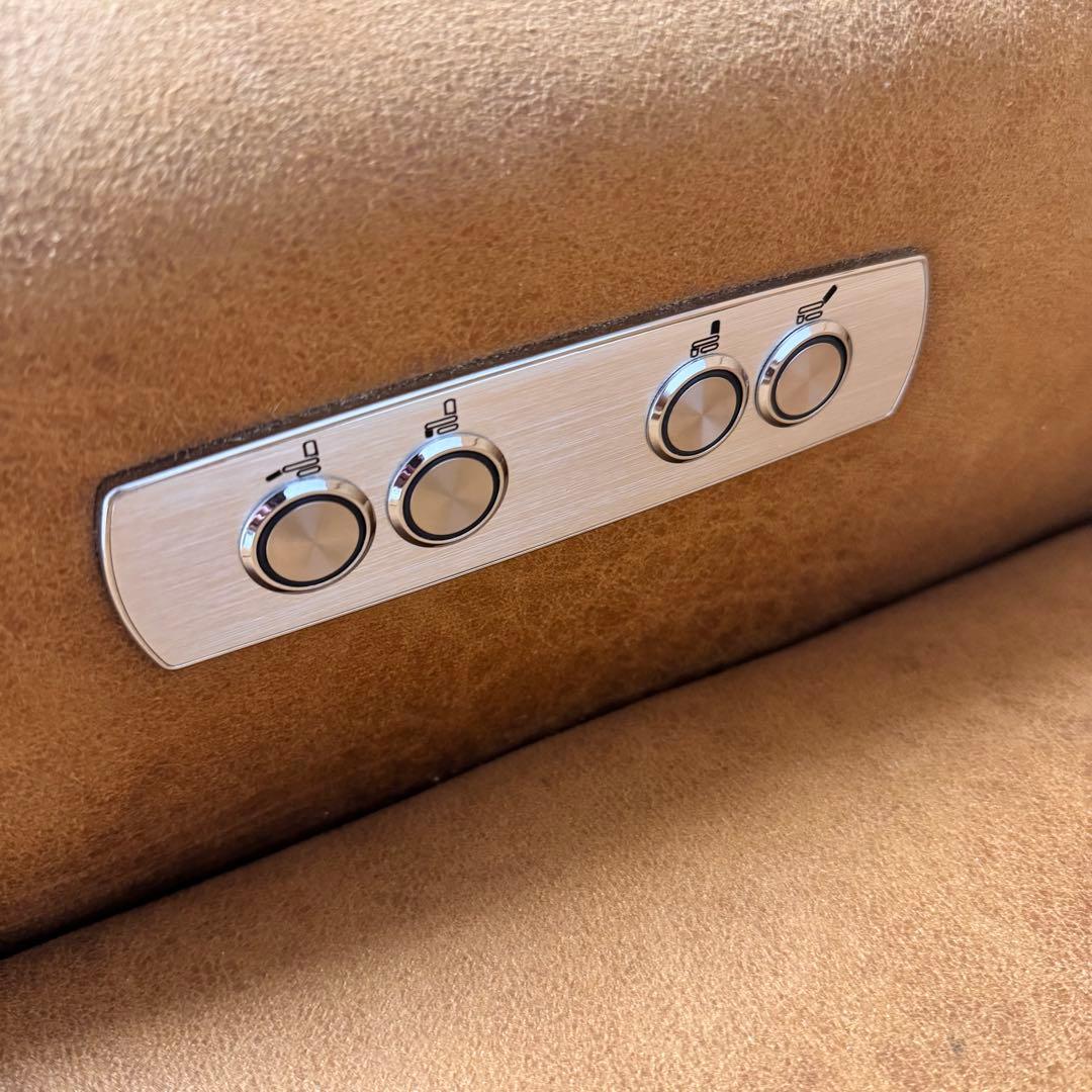 【美品】電動リクライニングチェア キャメル