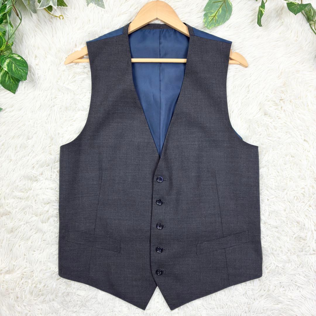 美品　DANKAN　３ピース　スーツセットアップ　オーダースーツ　2XL相当　灰