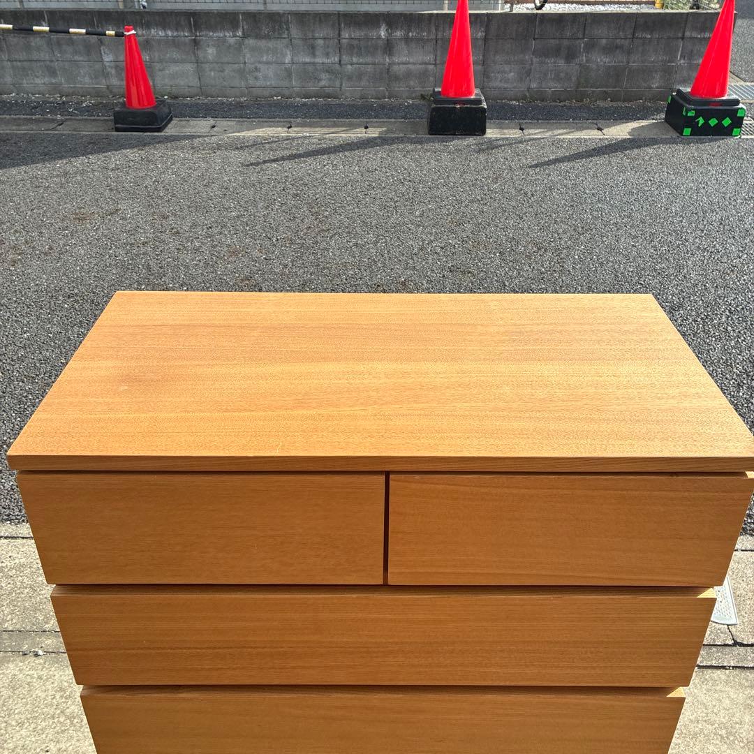 無印良品 タモ材6段チェスト