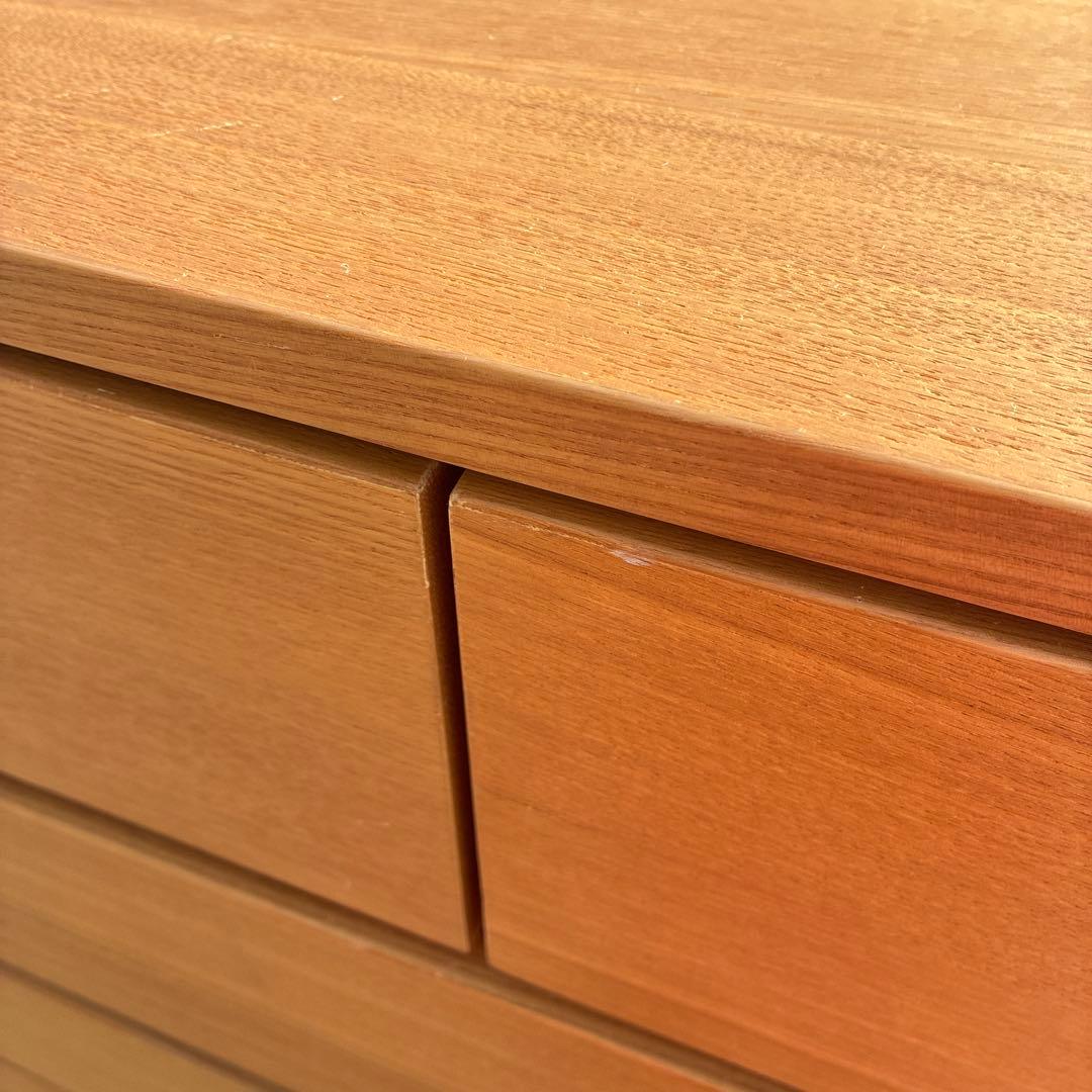 無印良品 タモ材6段チェスト