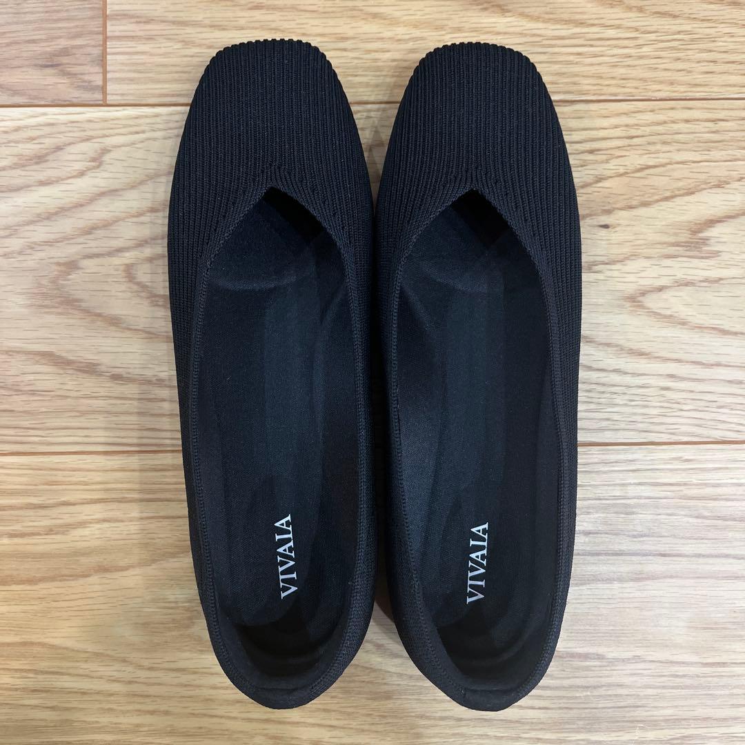 【VIVAIA】 スクエアトゥ クラシックシリーズ フラットシューズ