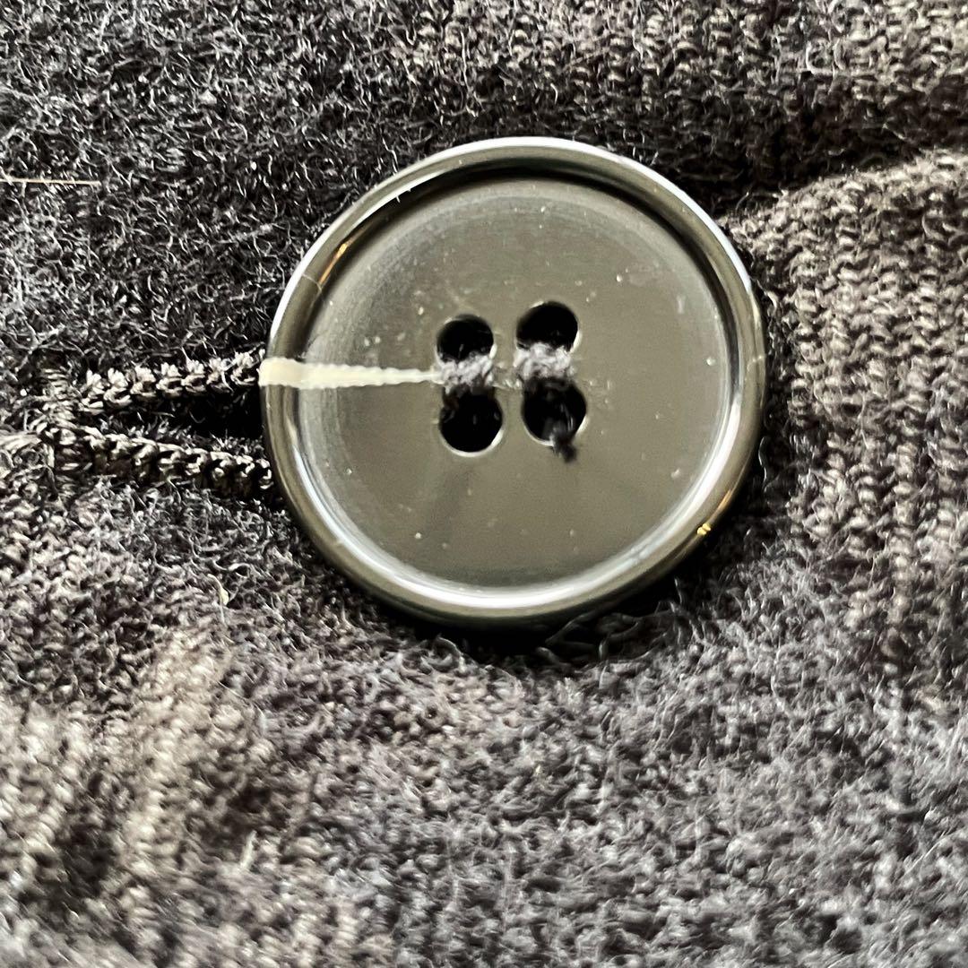 センソユニコ t.b シャツジャケット ウール綿 異素材モコモコ フレア 黒40