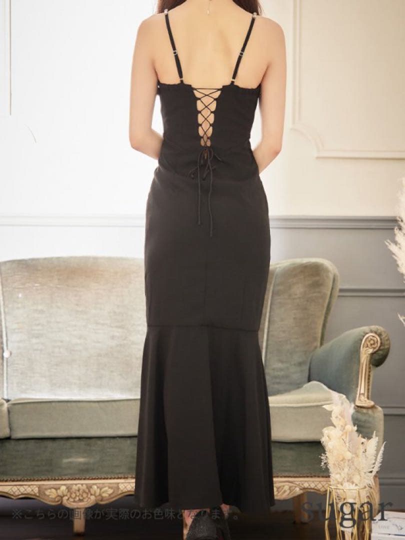 robe de fleurs glossy ドレス　S ブラック　シュガー