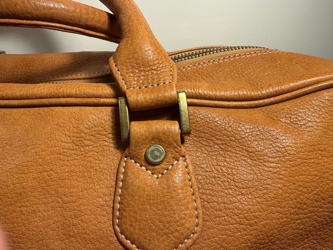 PORTER × CASTER レザー ブリーフバッグ キャメル 本革 鍵付き