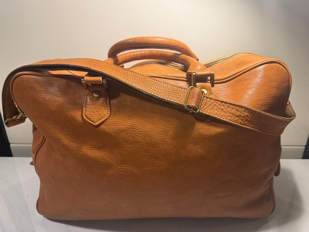 PORTER × CASTER レザー ブリーフバッグ キャメル 本革 鍵付き