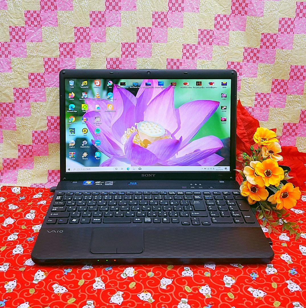 新型Win11搭載♪魅力なブラック♪新品SSD256搭載♪ソフト多数♪ブルーレイ