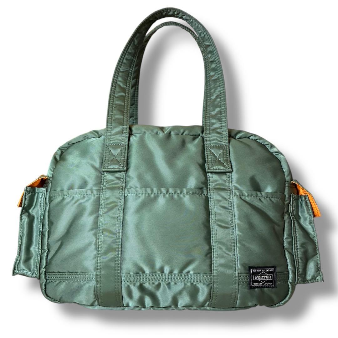 美品✨ PORTER タンカー ダッフル ボストン バック セージグリーン