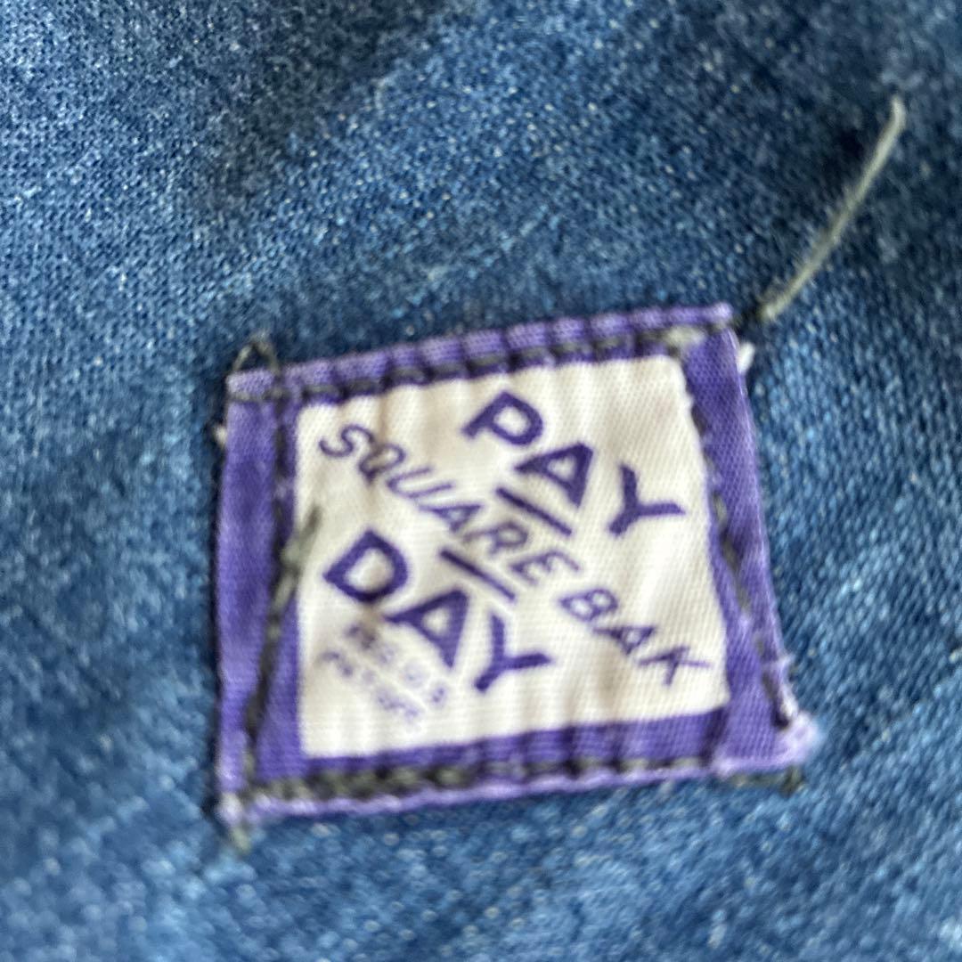 コメント値下げOK盾タグ40s pay dayオーバーオール