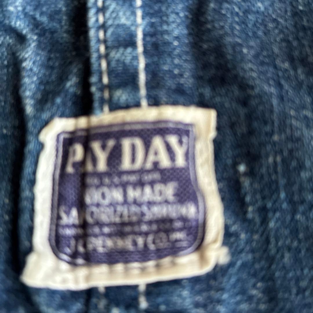 コメント値下げOK盾タグ40s pay dayオーバーオール