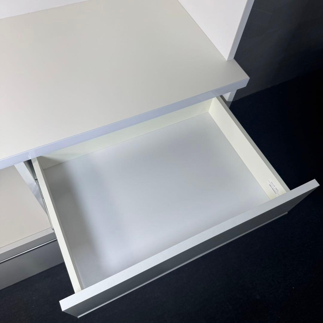 大川家具 キッチンボード ナポリ 食器棚 おしゃれ 幅120cm d4080