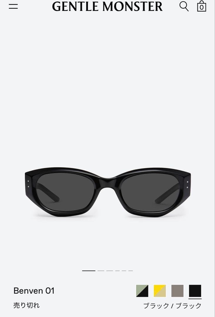 Gentle Monster Benven 01 ブラックサングラス