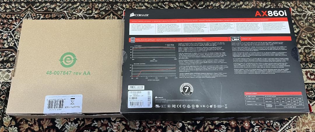 コルセア CORSAIR AX860i ATX電源 PLATINUM認証 　美品