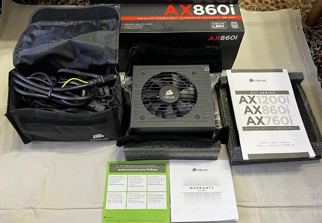 コルセア CORSAIR AX860i ATX電源 PLATINUM認証 　美品