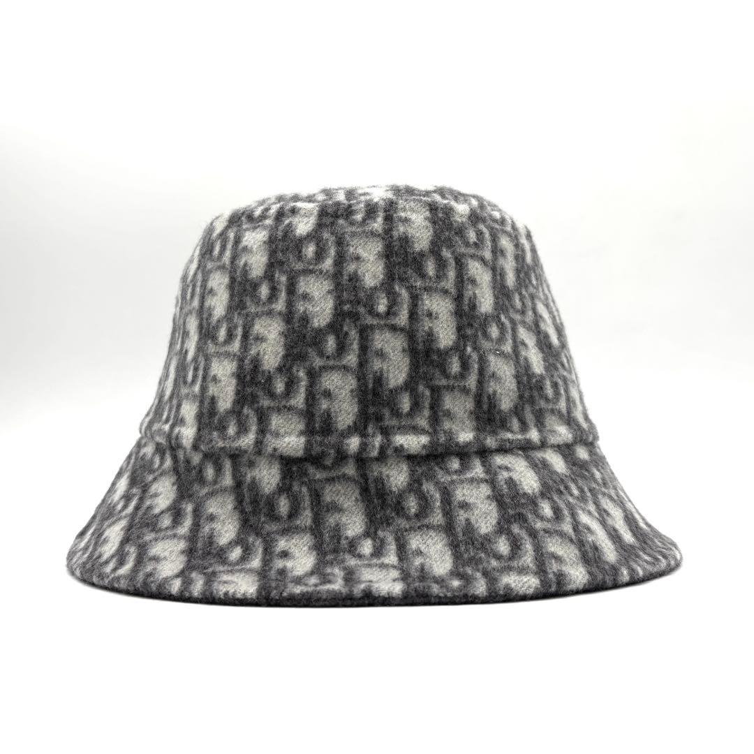 未使用に近い クリスチャンディオール バケットハット リバーシブル トロッター