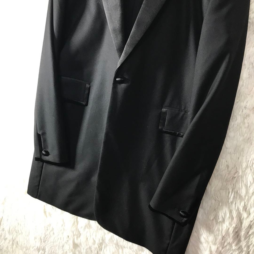 美品 リラクス テーラードジャケット 異素材切替 シルク ウール 日本製 38