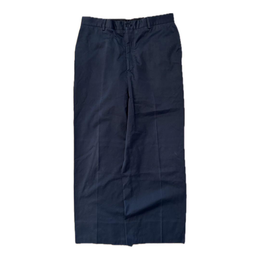 giorgio armani ネイビー　ワイドスラックス opti italy