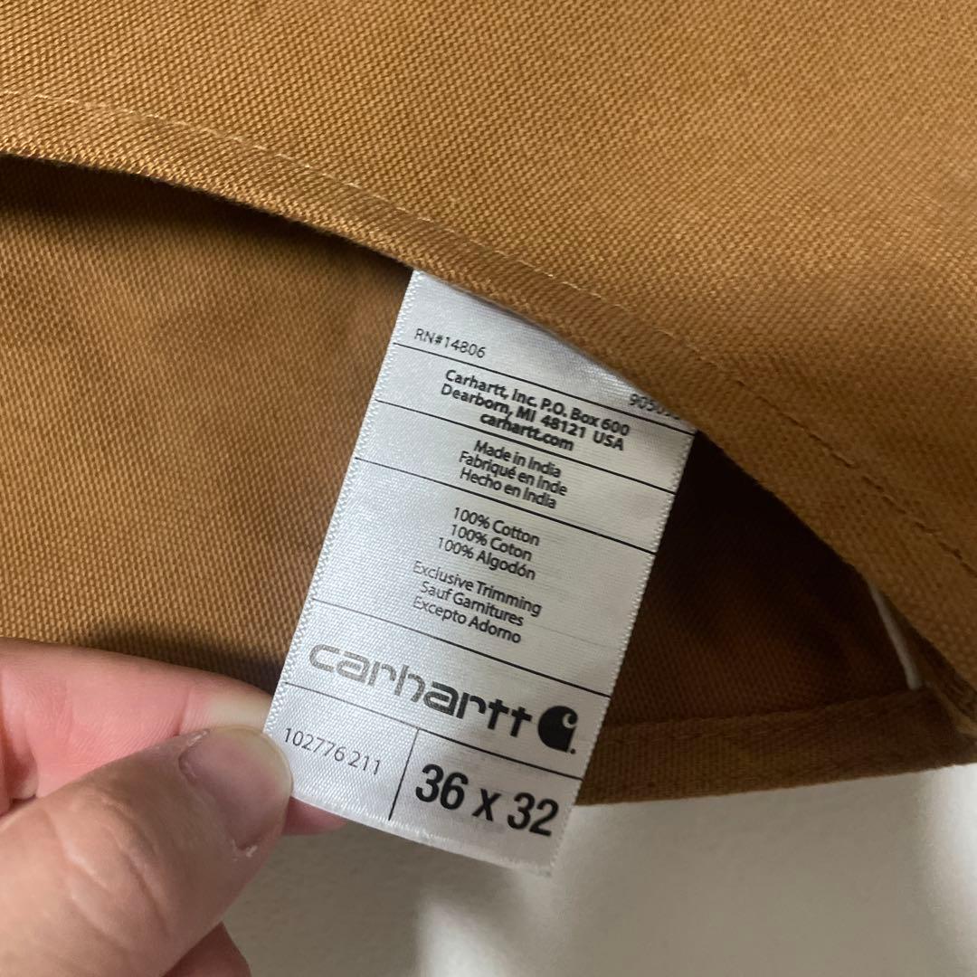 【最終値下げ】Carhartt ブラウンオーバーオール 36x32