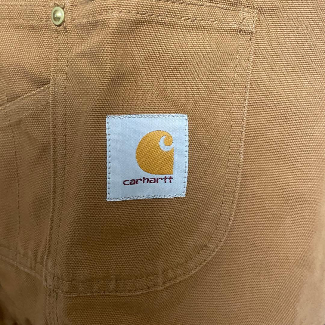 【最終値下げ】Carhartt ブラウンオーバーオール 36x32