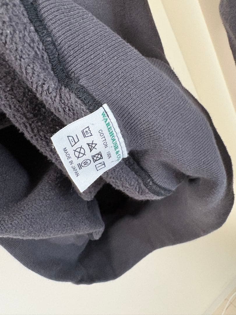 WAREHOUSE Lot 401 無地 スウェット42 スミクロ　ウエアハウス